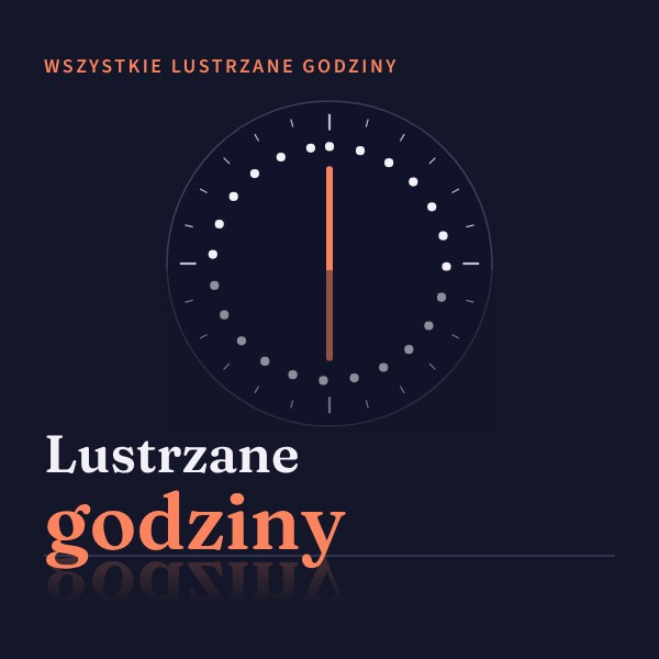 Lustrzane godziny: Co oznaczają, od 00:00 do 23:23